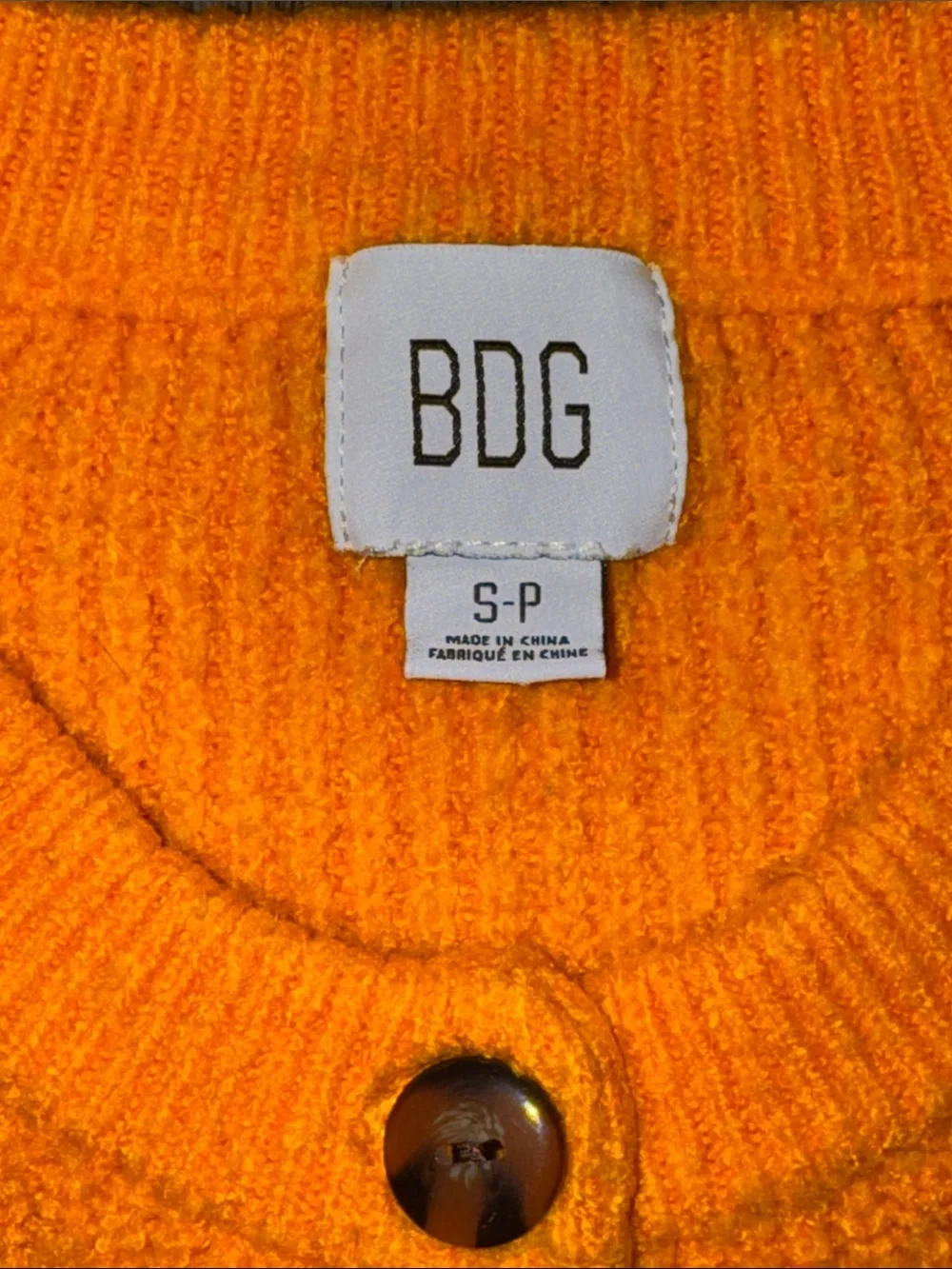 BDG Harlow Henley Sweater Gold